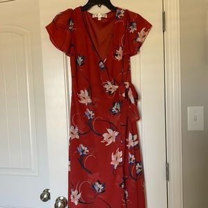 Row-A floral midi dress